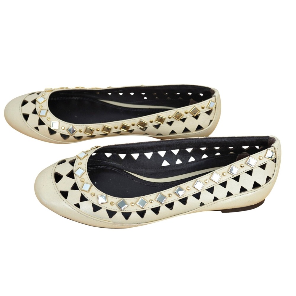 Tory Burch Leather Ballet Flats  - Dulce De Leche -‎ Style 33158775 Size 5M